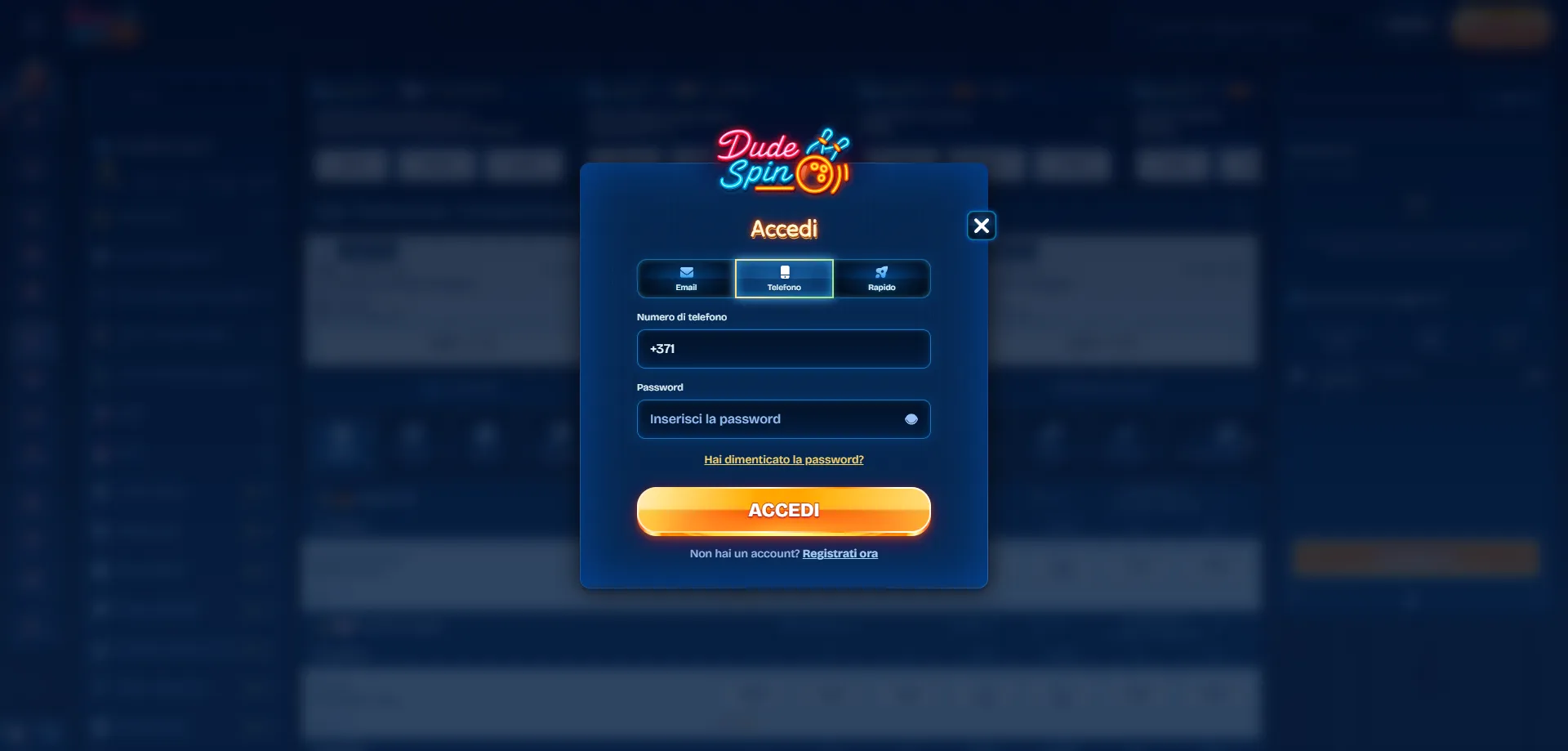 Dudespin Casino login — accedi al tuo account in sicurezza